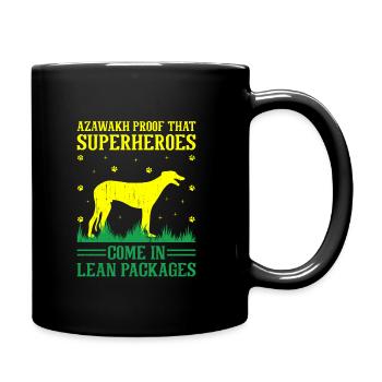 Azawakh Dog Owner Arabian Greyhound Tuareg Sloughi - Full Colour Mug - black - Right