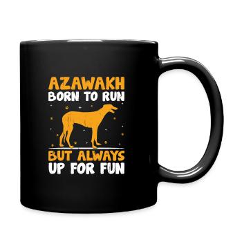 Azawakh Dog Owner Arabian Greyhound Tuareg Sloughi - Full Colour Mug - black - Right