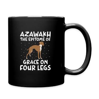 Azawakh Dog Owner Arabian Greyhound Tuareg Sloughi - Full Colour Mug - black - Right