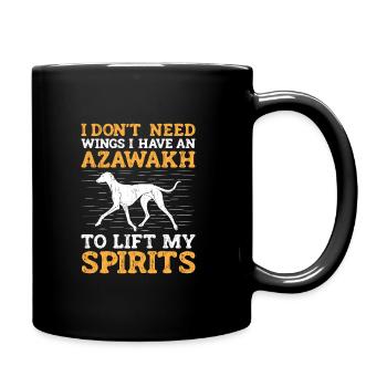 Azawakh Dog Owner Arabian Greyhound Tuareg Sloughi - Full Colour Mug - black - Right