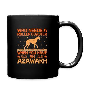 Azawakh Dog Owner Arabian Greyhound Tuareg Sloughi - Full Colour Mug - black - Right