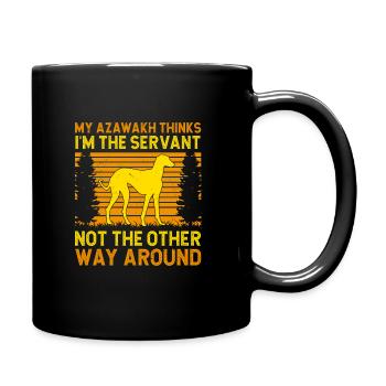Azawakh Dog Owner Arabian Greyhound Tuareg Sloughi - Full Colour Mug - black - Right