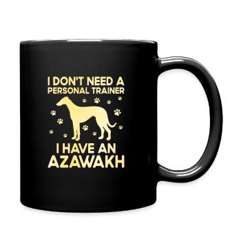 Azawakh Dog Owner Arabian Greyhound Tuareg Sloughi - Full Colour Mug - black - Right