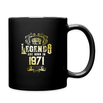1971 Legends Birthday - Full Colour Mug - black - Right