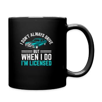 Driving License Passed New Driver Permit Driving S - Full Colour Mug - black - Right