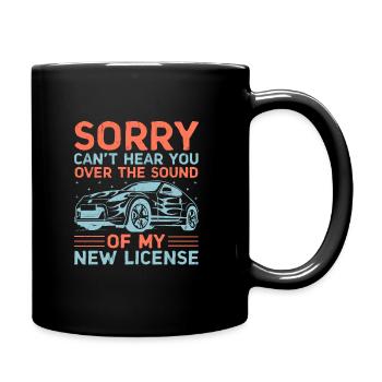 Permis de conduire passé Nouveau permis de conduire S - Mug uni - noir - Droite