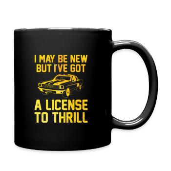 Driving License Passed New Driver Permit Driving S - Full Colour Mug - black - Right