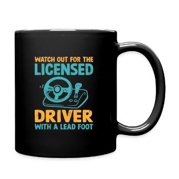 Driving License Passed New Driver Permit Driving S - Full Colour Mug - black - Right