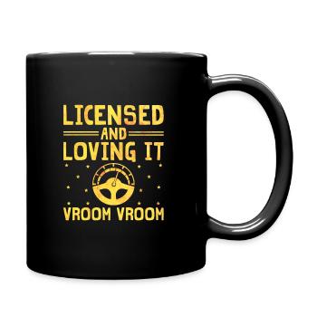 Driving License Passed New Driver Permit Driving S - Full Colour Mug - black - Right