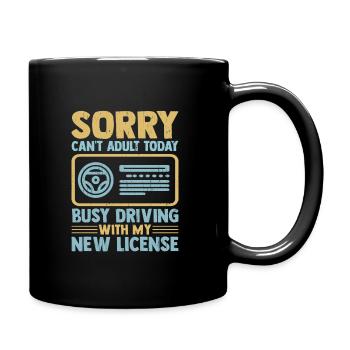 Driving License Passed New Driver Permit Driving S - Full Colour Mug - black - Right