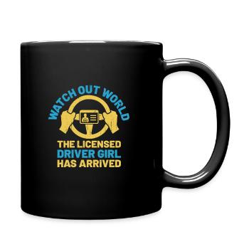 Driving License Passed New Driver Permit Driving S - Full Colour Mug - black - Right