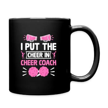 Cheerleading Coach Cheer Coach Cheerleader Cheer T - Tasse einfarbig - Schwarz - Rechts