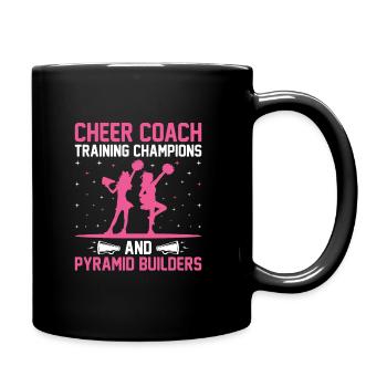 Cheerleading Coach Cheer Coach Cheerleader Cheer T - Tasse einfarbig - Schwarz - Rechts