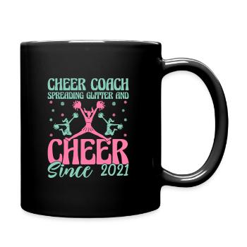 Cheerleading Coach Cheer Coach Cheerleader Cheer T - Full Colour Mug - black - Right