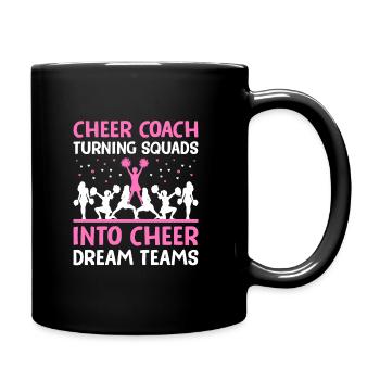 Cheerleading Coach Cheer Coach Cheerleader Cheer T - Tasse einfarbig - Schwarz - Rechts