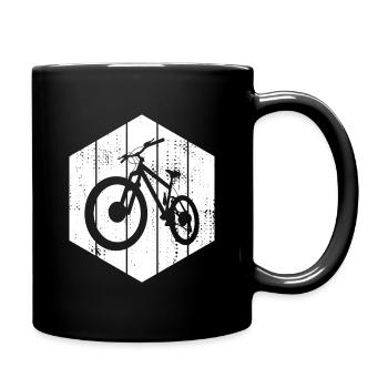 Croquis VTT - Mug uni - noir - Droite