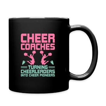 Cheerleading Coach Cheer Coach Cheerleader Cheer T - Full Colour Mug - black - Right