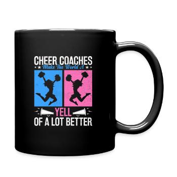 Cheerleading Coach Cheer Coach Cheerleader Cheer T - Tasse einfarbig - Schwarz - Rechts