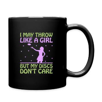 Disc Golf Player Disc Golfer Frisbee Player Par Pu - Mug uni - noir - Droite