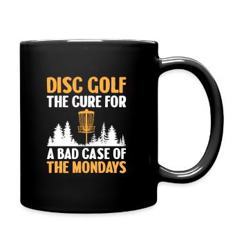 Disc Golf Player Disc Golfer Frisbee Player Par Pu - Tasse einfarbig - Schwarz - Rechts