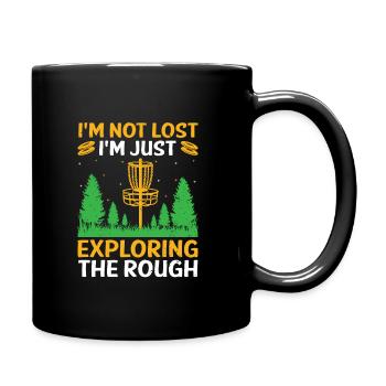 Disc Golf Player Disc Golfer Frisbee Player Par Pu - Tasse einfarbig - Schwarz - Rechts