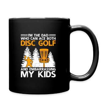 Disc Golf Player Disc Golfer Frisbee Player Par Pu - Mug uni - noir - Droite