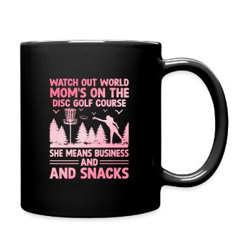 Disc Golf Player Disc Golfer Frisbee Player Par Pu - Mug uni - noir - Droite
