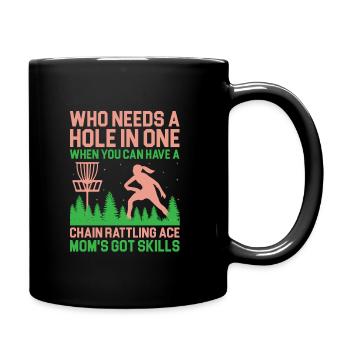 Disc Golf Player Disc Golfer Frisbee Player Par Pu - Mug uni - noir - Droite