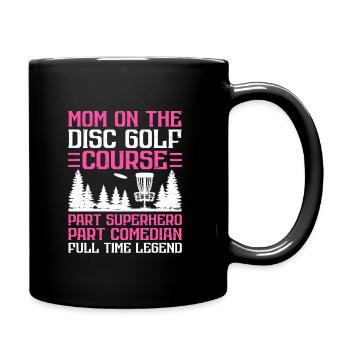 Disc Golf Player Disc Golfer Frisbee Player Par Pu - Mug uni - noir - Droite