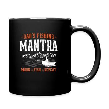 Pêche Papa Papa Pêcheur Childern Drôle Poisson Alors - Mug uni - noir - Droite