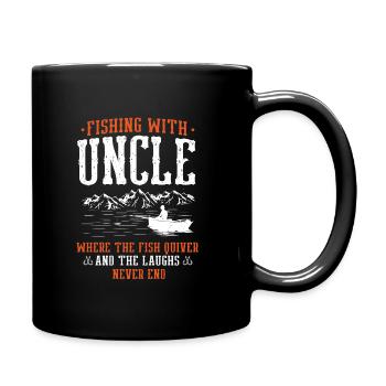 Pêche Oncle Pêcheur Oncles Drôle Poisson Parfait - Mug uni - noir - Droite