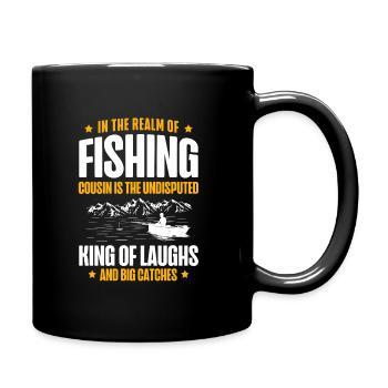 Pêche Cousin Pêcheur Cousins Drôle Poisson Perfec - Mug uni - noir - Droite