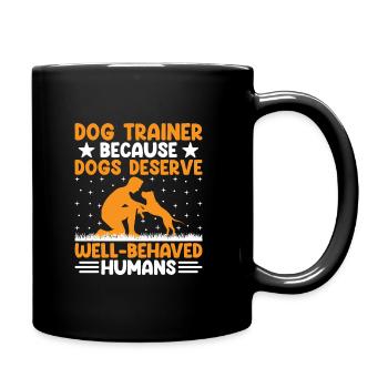 Dresseur de chiens Formation de chiens Chiens Soins pour animaux de compagnie Pr - Mug uni - noir - Droite