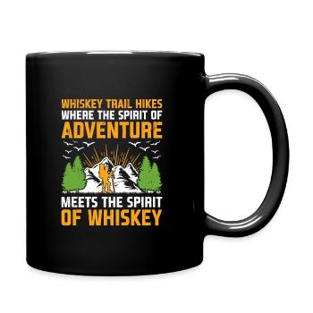 Wandern Wanderer Natur Trekking Outdoor Bergsteigerin - Tasse einfarbig - Schwarz - Rechts