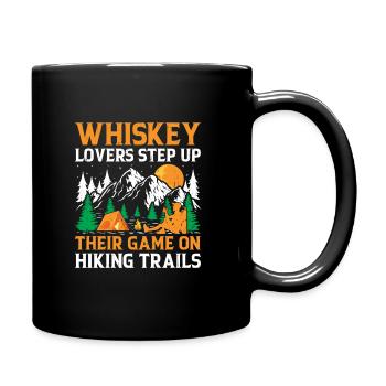 Wandern Wanderer Natur Trekking Outdoor Bergsteigerin - Tasse einfarbig - Schwarz - Rechts