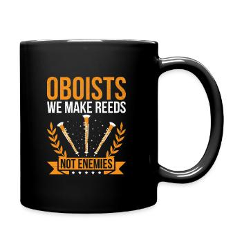 Oboe Player Oboe Basoonist Marching Band Instrumen - Full Colour Mug - black - Right