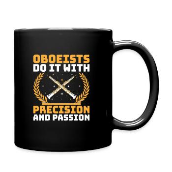 Joueur de hautbois Hautbois Basoonist Marching Band Instrumen - Mug uni - noir - Droite