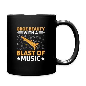 Oboist Oboe Basoonist Marching Band Instrumen - Tasse einfarbig - Schwarz - Rechts