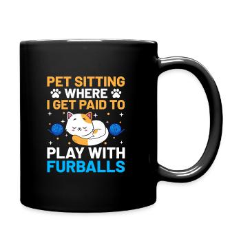 Pet Sitter Pet Sitting Chien et Cat Sitters Chien Wal - Mug uni - noir - Droite