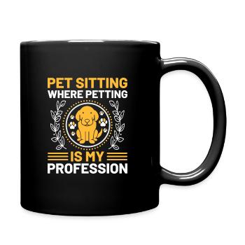 Pet Sitter Pet Sitting Dog and Cat Sitters Dog Wal - Full Colour Mug - black - Right