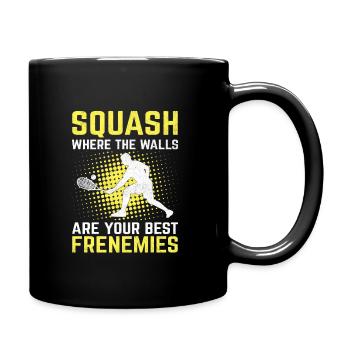 Joueur de squash Joueur de squash Joueur de tennis Raquetball Spor - Mug uni - noir - Droite