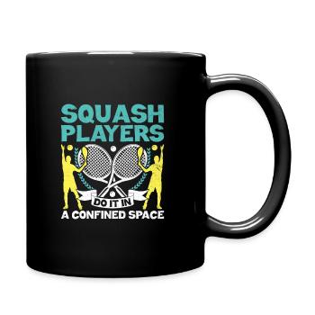 Squash Player Squash Tennis Player Raquetball Spor - Full Colour Mug - black - Right