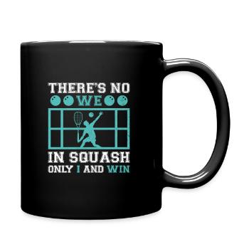 Squash Player Squash Tennis Player Raquetball Spor - Full Colour Mug - black - Right