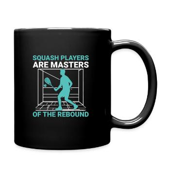 Joueur de squash Joueur de squash Joueur de tennis Raquetball Spor - Mug uni - noir - Droite