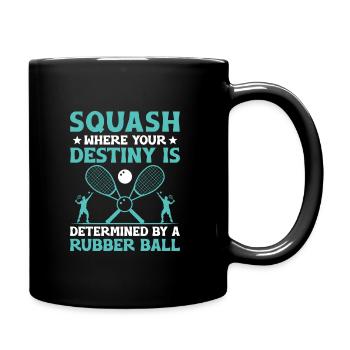 Joueur de squash Joueur de squash Joueur de tennis Raquetball Spor - Mug uni - noir - Droite