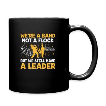 Blaskapelle Sprüche Lustige Marschinstrumente - Tasse einfarbig - Schwarz - Rechts