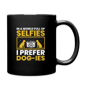 Dog Lover Photography Loves Dog Photographer Dogs - Full Colour Mug - black - Right
