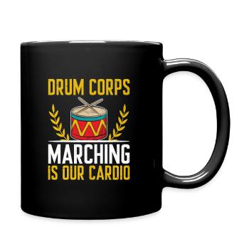 Drum Corps Marching Band Drum Corp Music Percussio - Tasse einfarbig - Schwarz - Rechts