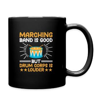 Drum Corps Marching Band Drum Corp Music Percussio - Tasse einfarbig - Schwarz - Rechts