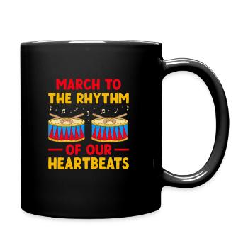 Drum Corps Marching Band Drum Corp Music Percussio - Tasse einfarbig - Schwarz - Rechts